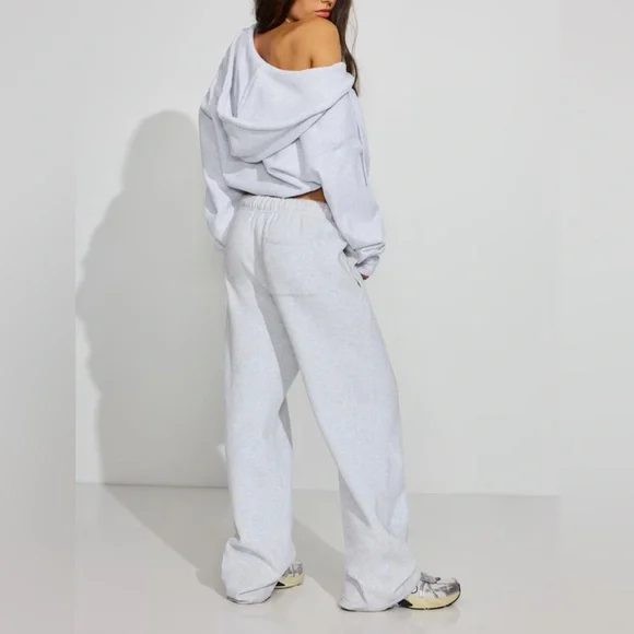 Garage UltraFleece Straight Leg Sweatpants Spring Grey Mix Size Small - Picture 1 of 16